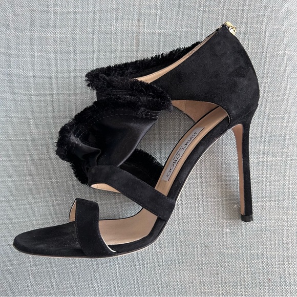 Jimmy Choo Kiki Sandals in Satin and Suede Mix, size 8.5 - Picture 8 of 16